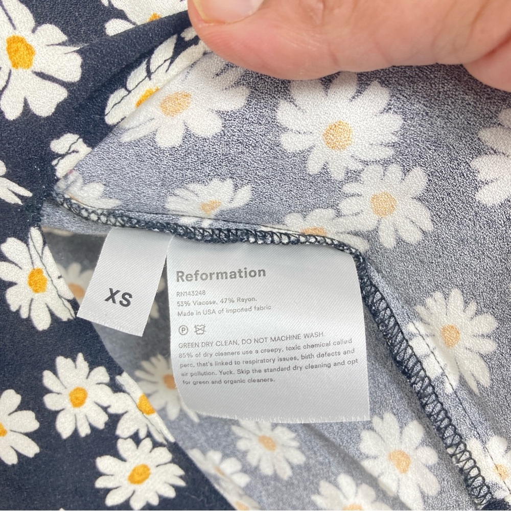 Reformation Women’s Marlowe Floral Mini Dress Romantic Cottagecore Size XS - Picture 8 of 13